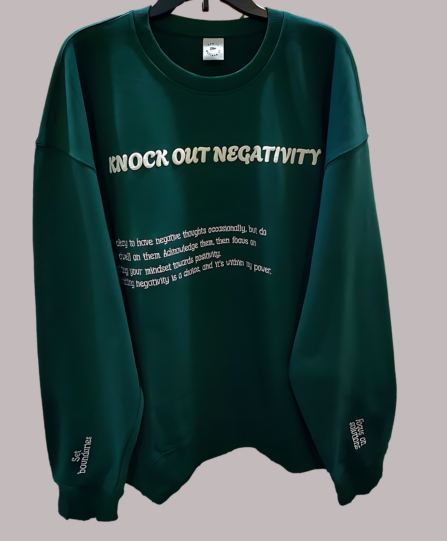 Knock Out Negativity Unisex Crewneck