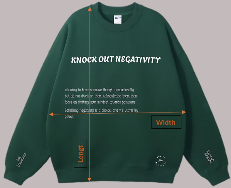 Knock Out Negativity Unisex Crewneck