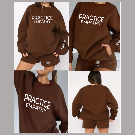 Women Sweatshirt Short Sets