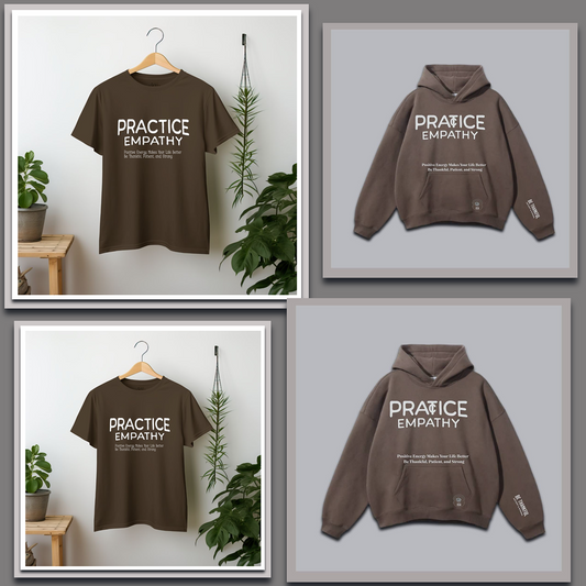 PRACTICE EMPATHY Set_ Hoodie + T-Shirt